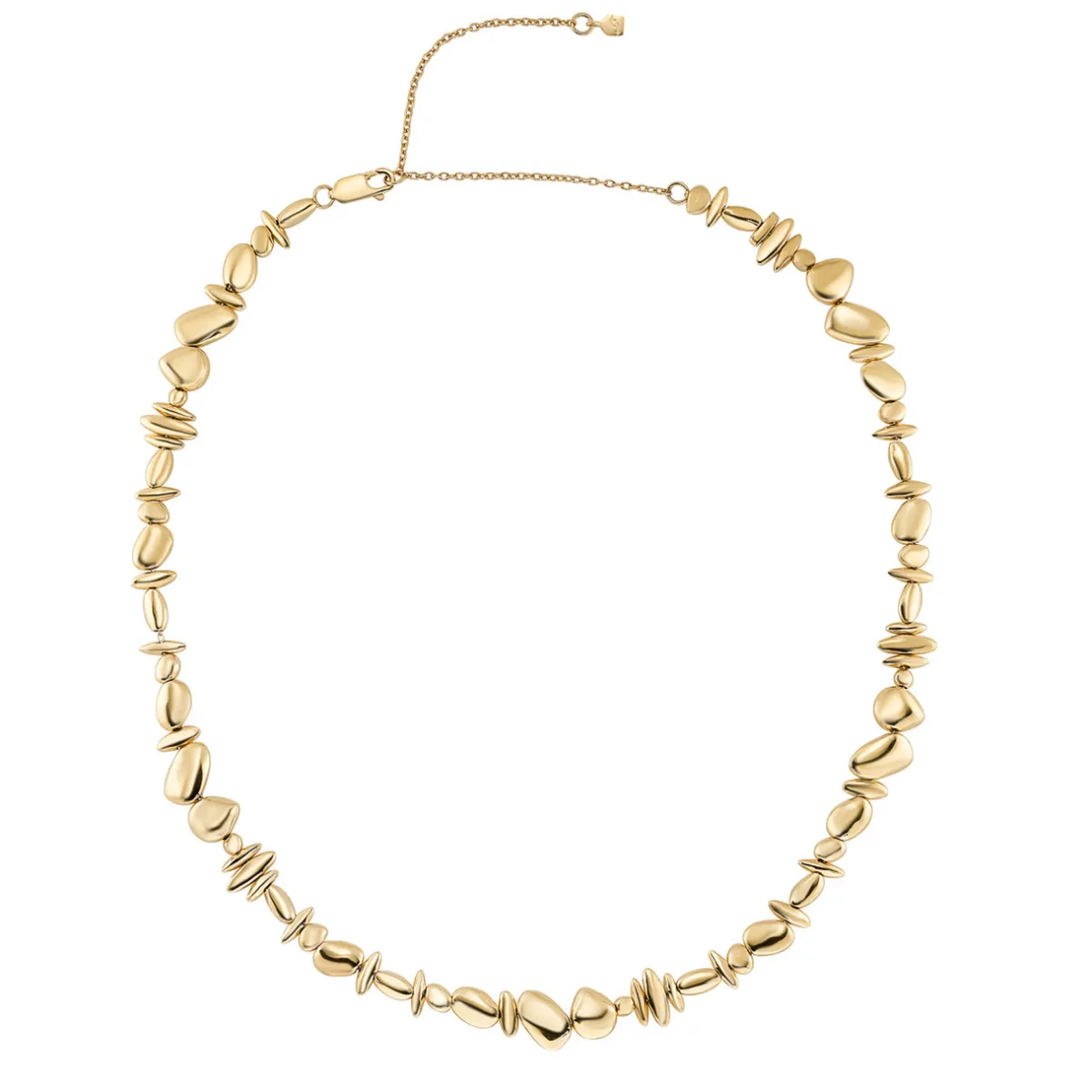 Tomfoolery Gold Pebble Full Necklace Clearance