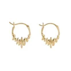 Tomfoolery Gold Pebble Hoops Outlet