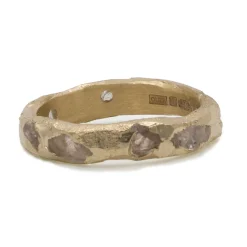 Tomfoolery Gold Peti White Sapphire Scatter Band Best