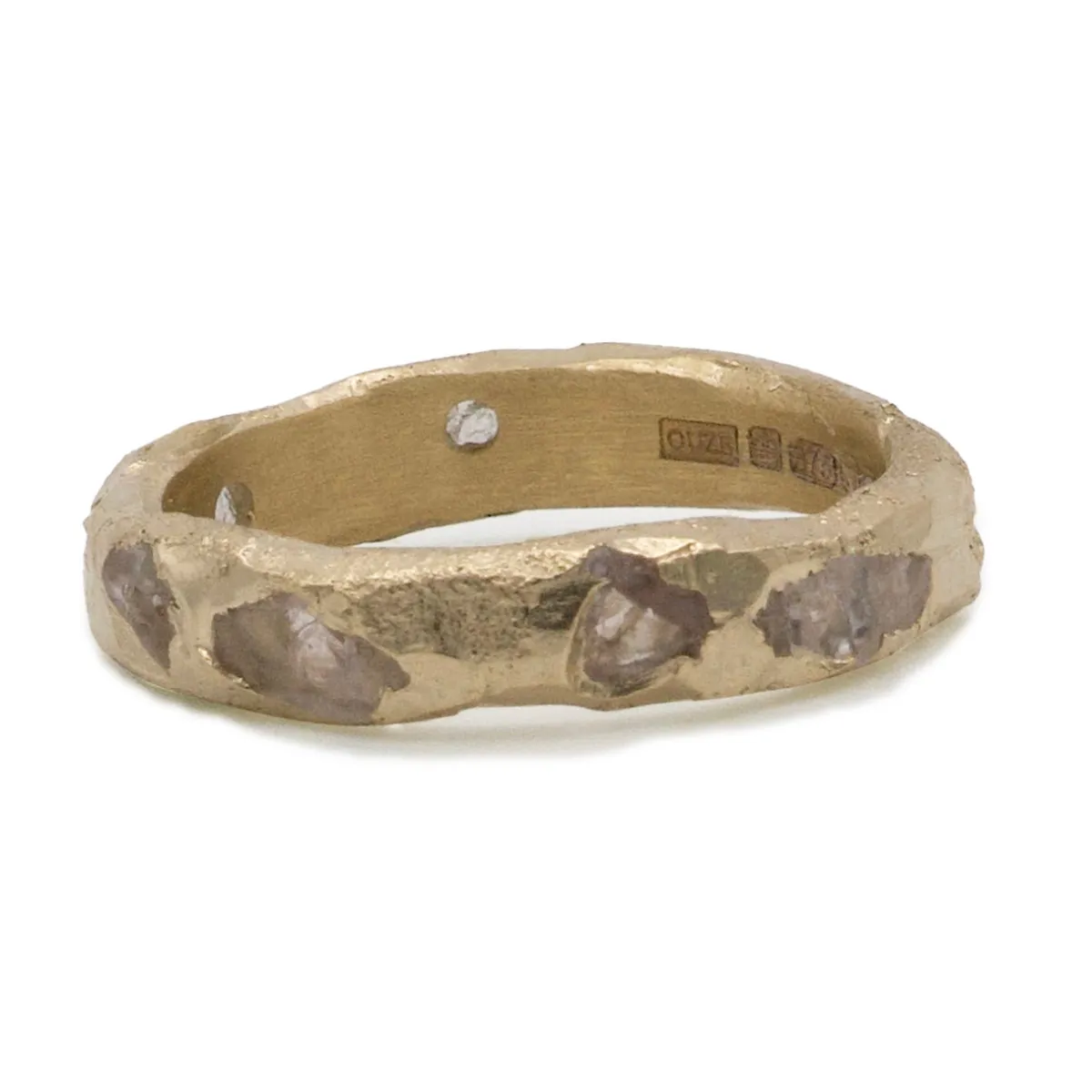 Tomfoolery Gold Peti White Sapphire Scatter Band Best