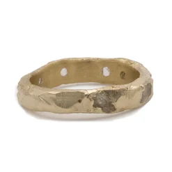 Tomfoolery Gold Peti White Sapphire Scatter Band Best