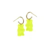 Tomfoolery Gold Plated Mini Gummy Bear Hoop Earrings New