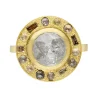 Tomfoolery Gold Puzzle 3.39ct Round Rose Cut Diamond Ring New