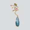Tomfoolery Gold Rainbow Mixed Hybrid Drop Ear Cuff Fashion