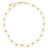 Tomfoolery Gold Rectangular Kira Necklace Online