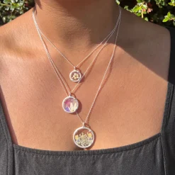 Tomfoolery Gold Small Floral Bouquet Pendant in Heartfelt Outlet