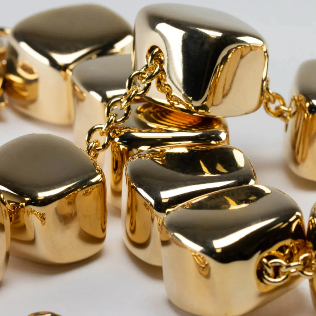 Tomfoolery Gold Small Organic Necklace Clearance