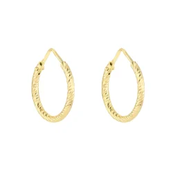 Tomfoolery Gold Sparkle Hoops Outlet