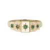 Tomfoolery Gold Star Set Emerald Ring Online