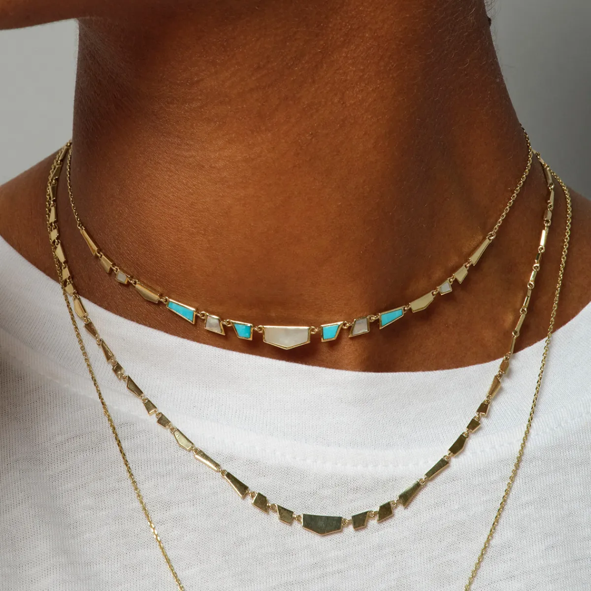 Tomfoolery Gold Tesserae Necklace Online