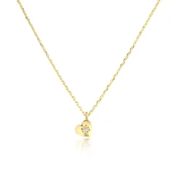 Tomfoolery Gold Tiny Heart Pendant with Diamond Online