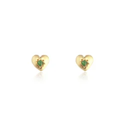 Tomfoolery Gold Tiny Heart Stud Earrings Hot