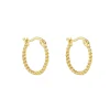 Tomfoolery Gold Twist Hoops Sale
