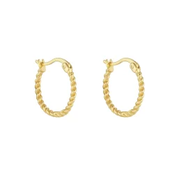 Tomfoolery Gold Twist Hoops Sale