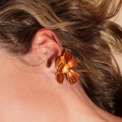 Tomfoolery Gold Wildflower Ample Earrings Discount