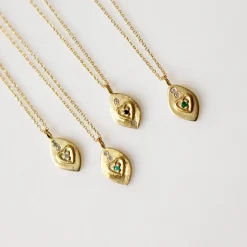 Tomfoolery Gold Xochipilli Love Goddess Heart Necklace Discount