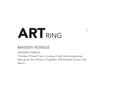Tomfoolery Golden Thread Art Ring Fashion