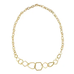 Tomfoolery Gradual Multi Shape Chain Necklace Clearance