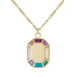 Tomfoolery Grande Rainbow Octagon Charm Outlet