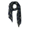 Tomfoolery Green, Blue and Black Highland Check Scarf Discount