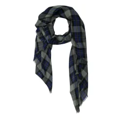 Tomfoolery Green, Blue and Black Highland Check Scarf Discount