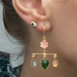 Tomfoolery Green Eye Stud Outlet