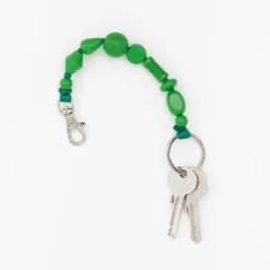 Tomfoolery Green Perlen Bunter Short Wooden Beaded iPhone & Keychain Fashion