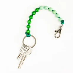 Tomfoolery Green Perlen Short Wooden Beaded iPhone & Keychain Hot