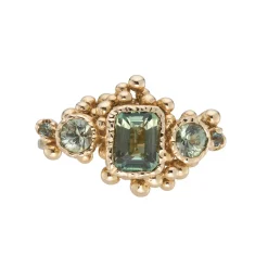 Tomfoolery Green Sapphire Mixed Cut Ring Best