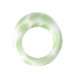 Tomfoolery Green Stardust Polka Dot Glass Ring Online