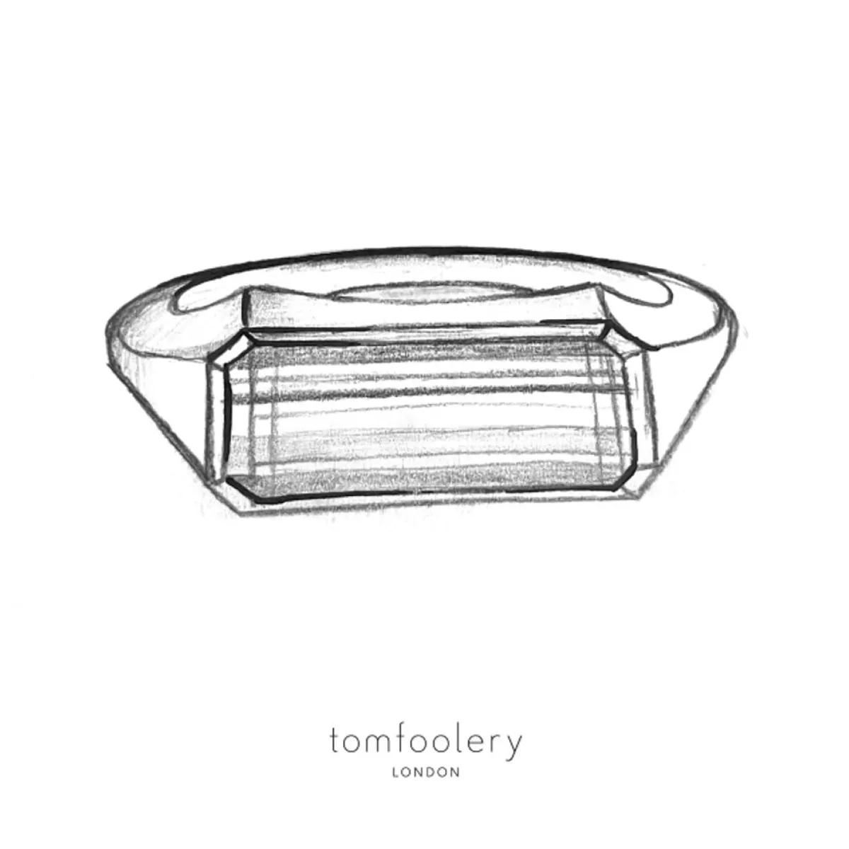 Tomfoolery Green Tourmaline Solo Signet No.46 Art Ring Discount