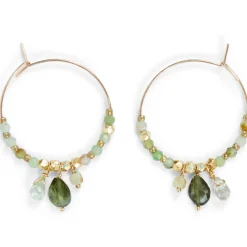 Tomfoolery Green Uvetta Hoops New