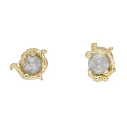Tomfoolery Grey Diamond Swirl Studs Discount