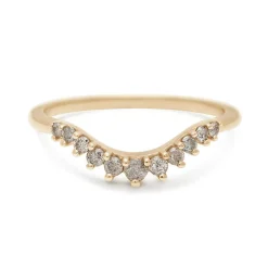 Tomfoolery Grey Diamond Tiara Curve Band Outlet