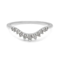 Tomfoolery Grey Diamond Tiara Curve Band Outlet