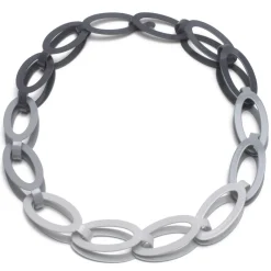 Tomfoolery Grey Gradient Chain Necklace Discount