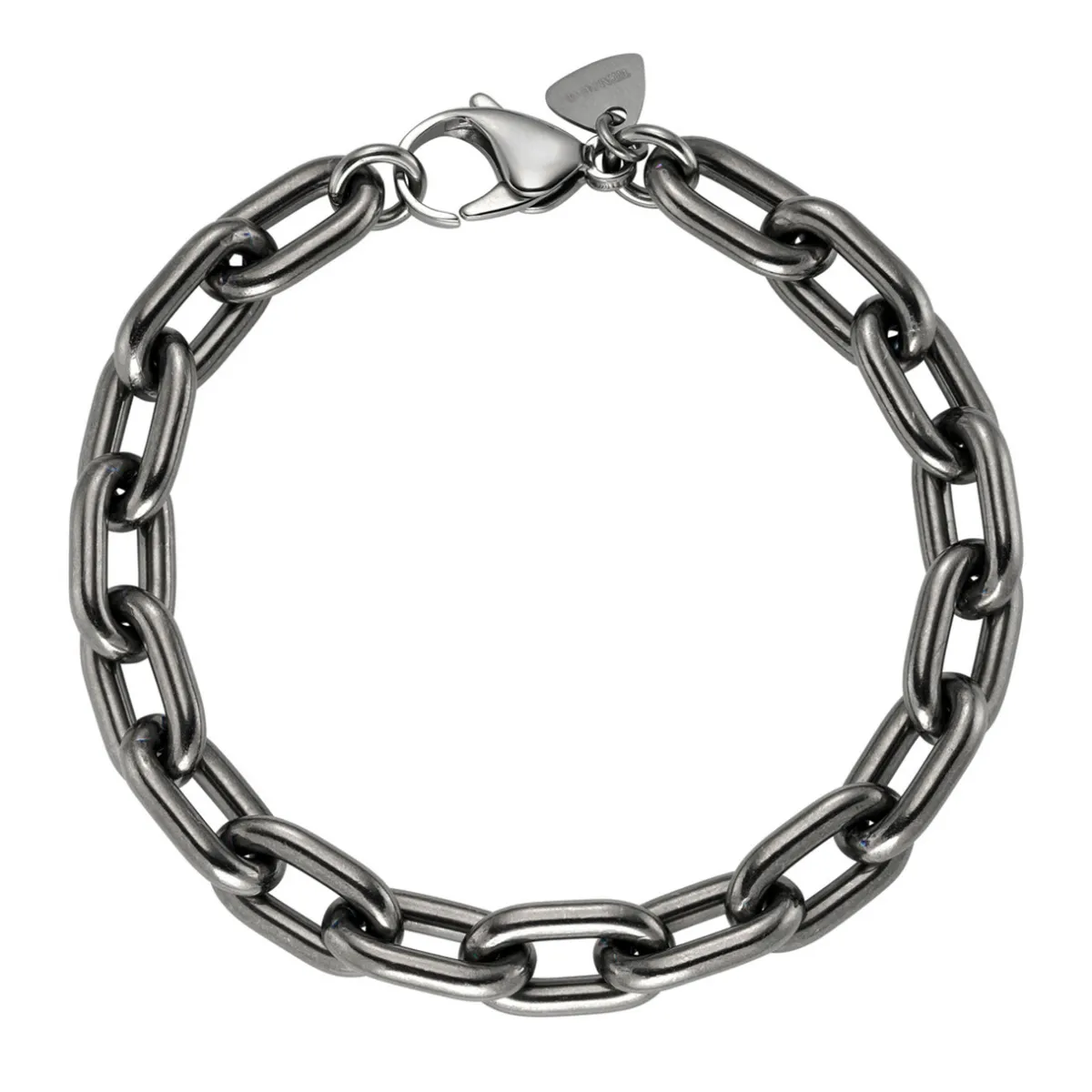 Tomfoolery Grey Titanium Anchor Chain Bracelet Discount