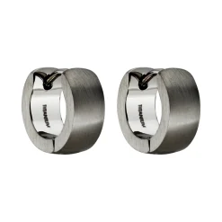 Tomfoolery Grey Titanium Cuff Hoops Fashion