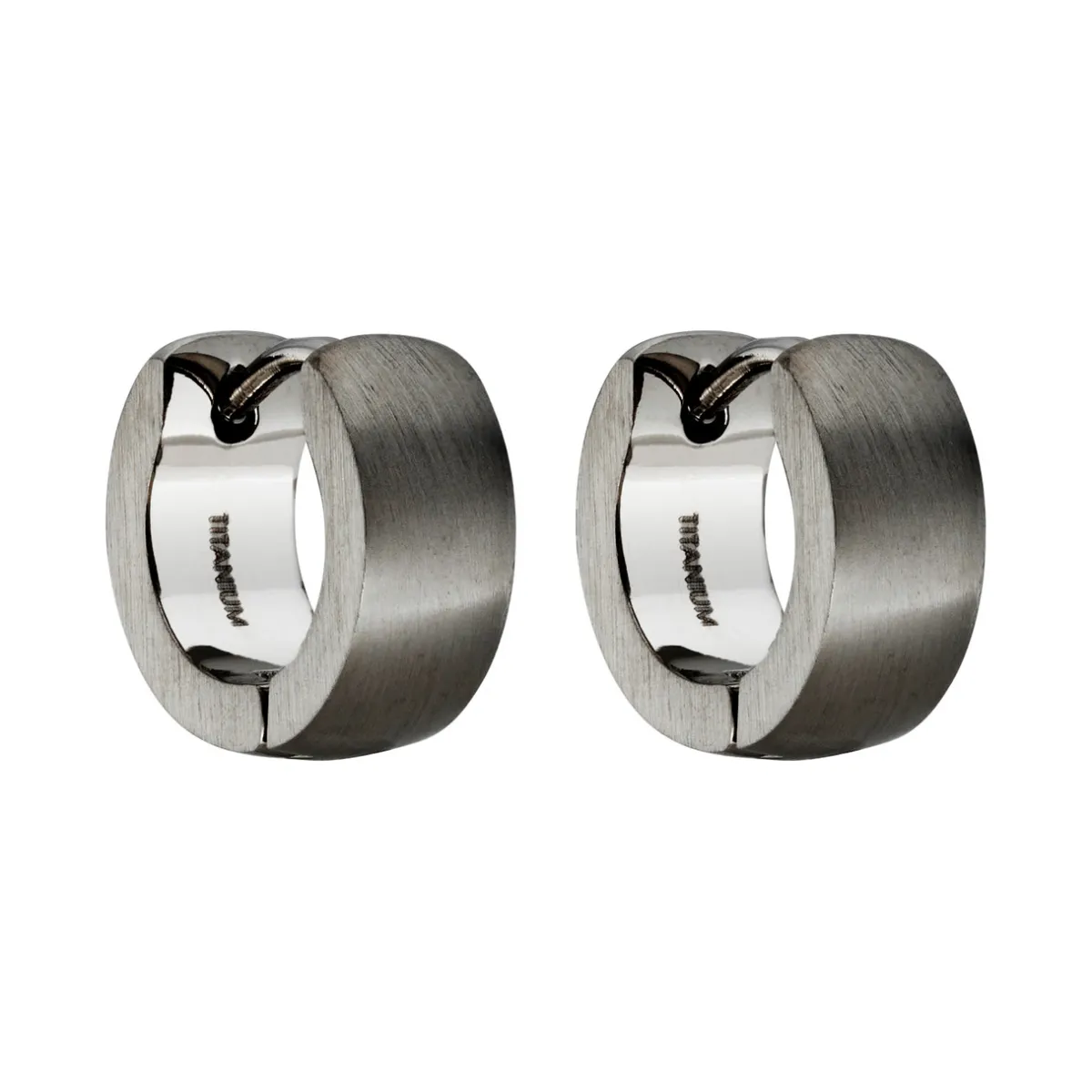 Tomfoolery Grey Titanium Cuff Hoops Fashion