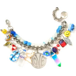 Tomfoolery Groovy Love Ceramic Charm Bracelet Discount