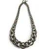 Tomfoolery Gunmetal Metallic Magna Necklace Clearance