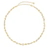 Tomfoolery Hali Gold & White Sapphire Necklace Fashion