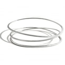 Tomfoolery Halo Silver Bangle Discount