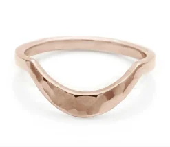 Tomfoolery Hammered Calligraphic Curve Band Best