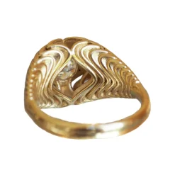 Tomfoolery Harmonic Wave Diamond Ring Fashion