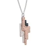 Tomfoolery Harpe Necklace in Coral Hot