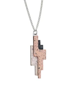 Tomfoolery Harpe Necklace in Coral Hot