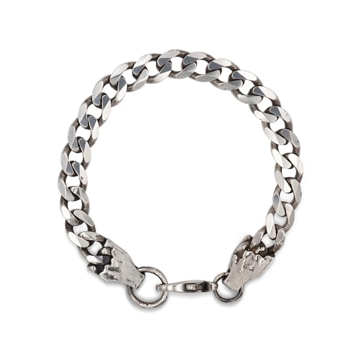Tomfoolery Heavy Chain Bracelet in Silver Clearance