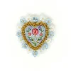 Tomfoolery Heritage Heart Beaded Sequin Brooch Best