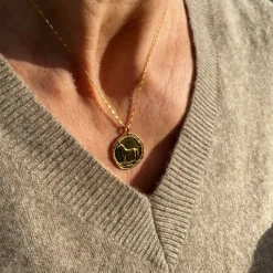 Tomfoolery Horse Coin Pendant in Silver Fashion